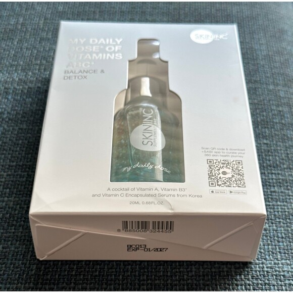 NIB SKIN INC My Daily Dose of Vitamins ABC Serum Balance Detox Texture Tone - Picture 11 of 12
